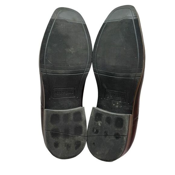 Perry Ellis Men's Brown Oxford Dress Shoes Size 11 Lace Up - Picture 6 of 9